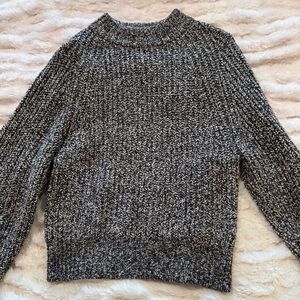 Universal Thread Black & White Marled Crewneck Sweater